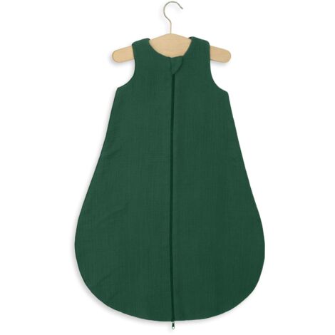 Saco de dormir de muselina redondeado para niños M 6-12 meses verano TOG 1.0 - verde bosque