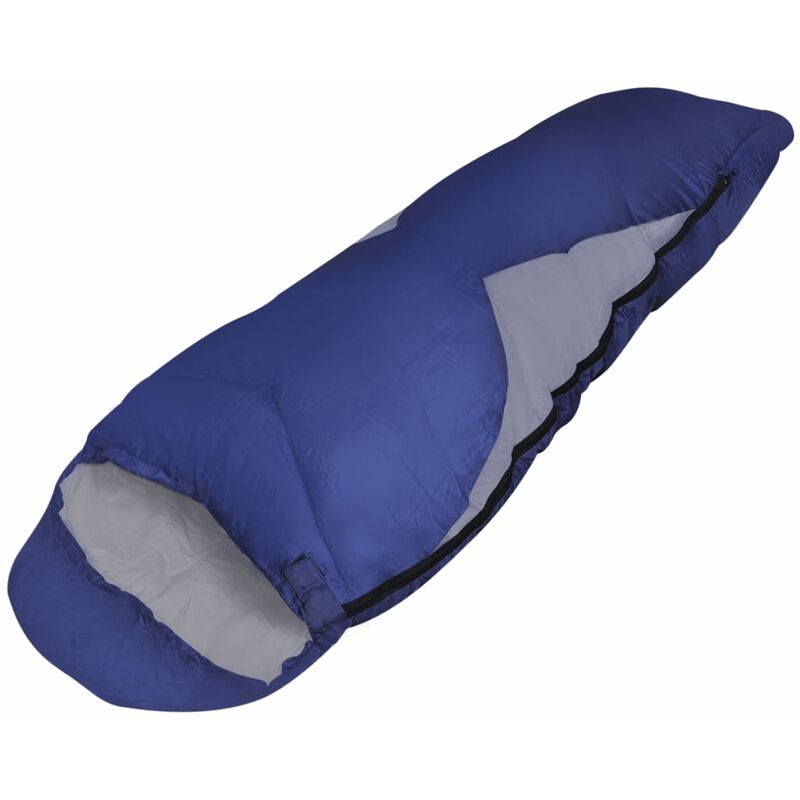 

Saco de dormir lujoso impermable tipo momia para una persona - Azul - Vidaxl