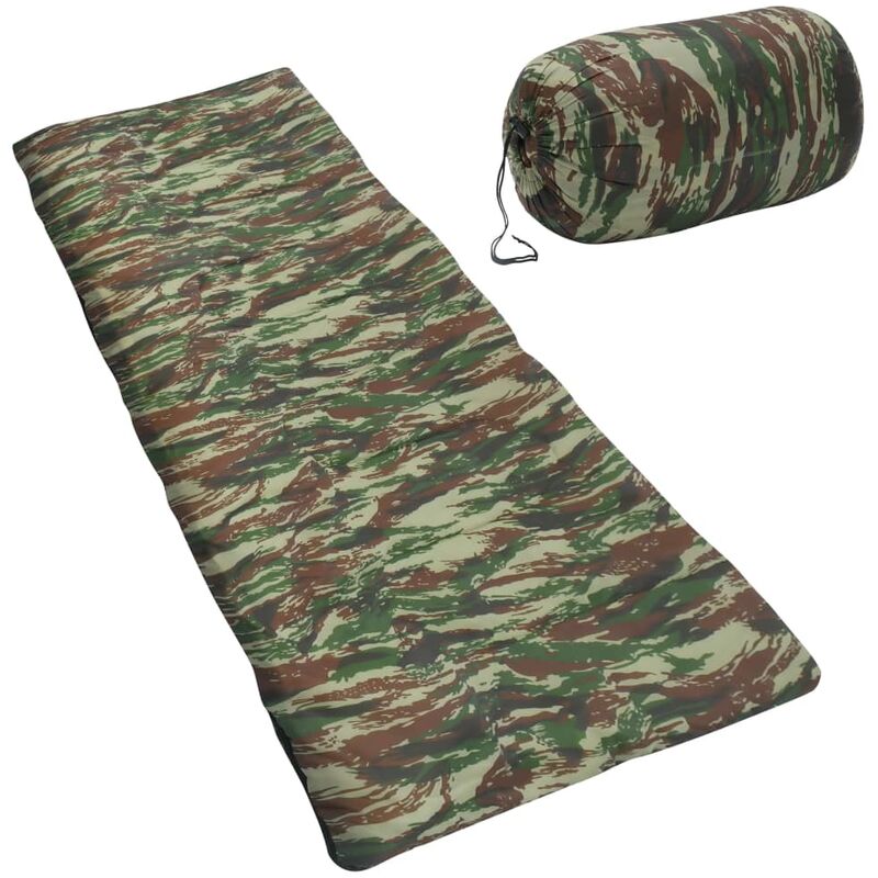 

Saco de dormir ligero para niños con sobre camuflaje 670 g 15°C