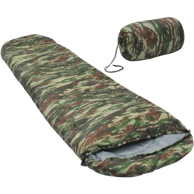 

Saco de dormir ligero para niños momia camuflaje 670 g 15°C