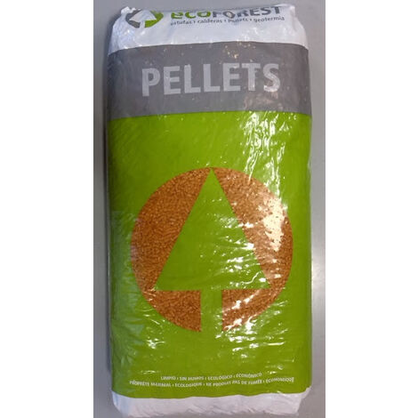 Saco de pellet 15kg ECOFOREST Ahorro energético Pack 10