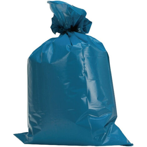 Saco de plástico 120 l LD-PE azul 60 µm - 20015
