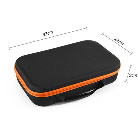 Sacoche à outils en tissu Oxford, boîte de rangement portable avec poignée et fermeture éclair, grande capacité pour meuleuse électrique, perceuse, pinces, clés et tournevis.