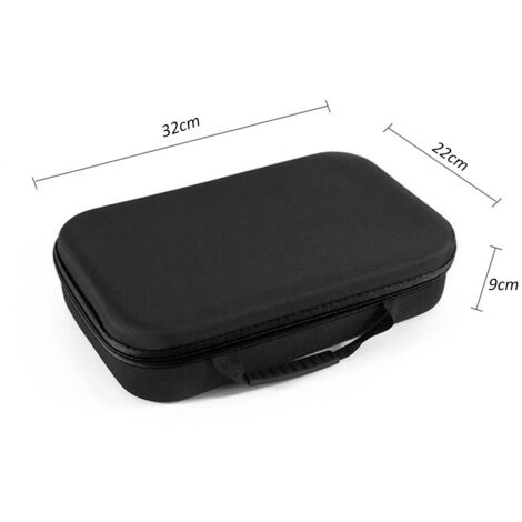 Sacoche à outils en tissu Oxford, boîte de rangement portable avec poignée et fermeture éclair, grande capacité pour meuleuse électrique, perceuse, pinces, clés et tournevis.