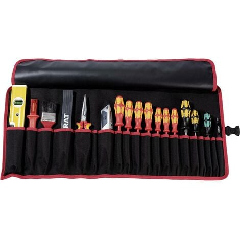 Sacoche à outils non équipée Parat BASIC Roll-Up Case 20 5990829991 universelle 1 pièce (l x H x P) 740 x 330 x 5 mm - noir, rouge