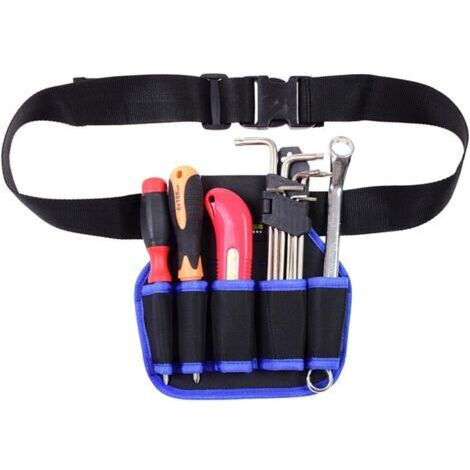 Sacoche à Outils Professionnelle, Ceinture à Outil d'électricien, Pochette D'électricien Professionnel, Sac Outils(Bleu)