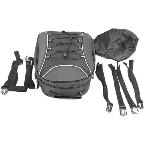 Sacoche arrière de moto pour casque, sac à dos extensible de 30 L