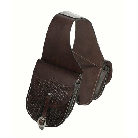 Sacoches de selle western pour chevaux Selle robuste en cuir véritable