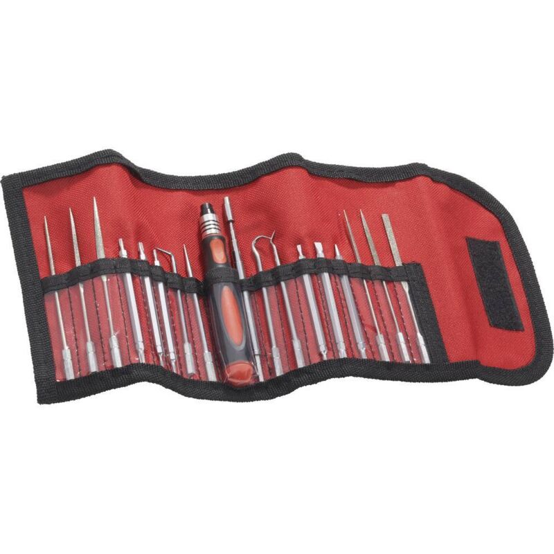 Pour l'électronique et la mécanique de précision Lots de lames de rechange 18 pièces vis à fente, cruc - Donau Elektronik