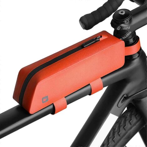Sacoche de cadre de vélo Rhinowalk étanche, sacoche de cadre avant orange