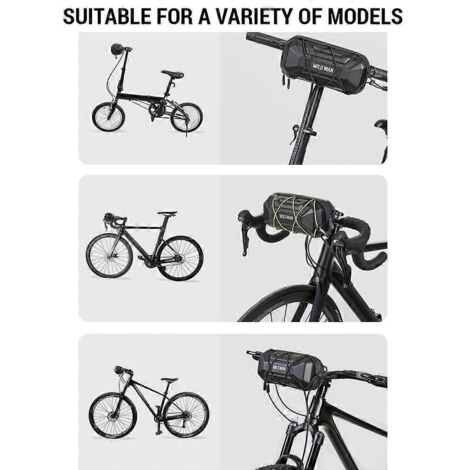 Sacoche de guidon VTT à dégagement rapide, sac avant vélo pour route/pliant, bandoulière pour cyclisme, léger et étanche.