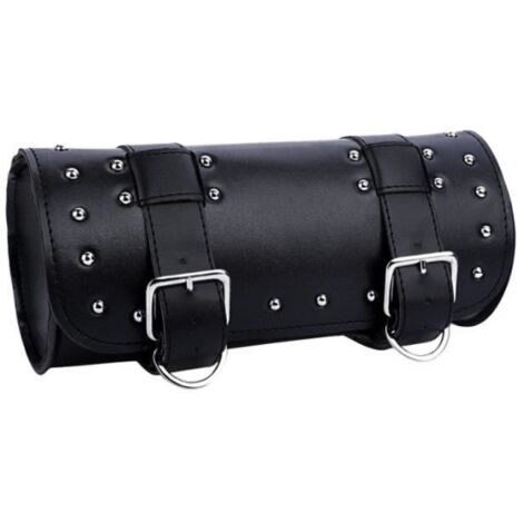 Sacoche de moto - Non spécifié - Sac de guidon - Cuir PU - Imperméable - Noir