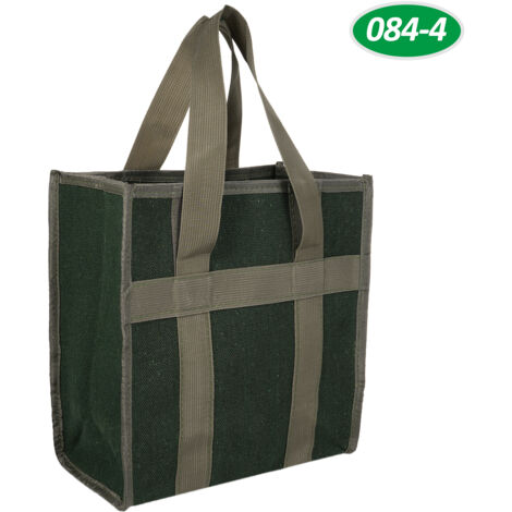 Sacoche de rangement pour outils d'entretien, grande capacité, épaisse et résistante à l'usure. Sacoche multifonctionnelle et portable en toile verte 084-4