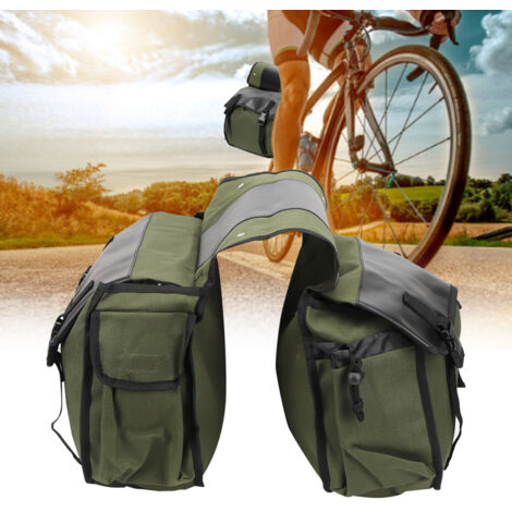 Sacoche de selle arrière pour vélo, rangement étanche pour VTT, accessoire cycliste militaire vert taille unique