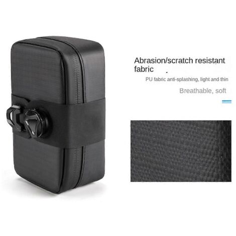 Sacoche de selle réfléchissante pour vélo, noire