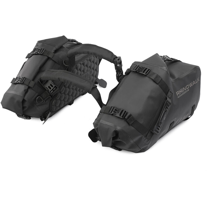 Sacoche de siège arrière de moto Sac de moto de grande capacité Sac arrière de moto universel Sac latéral de rangement d'outils de moto