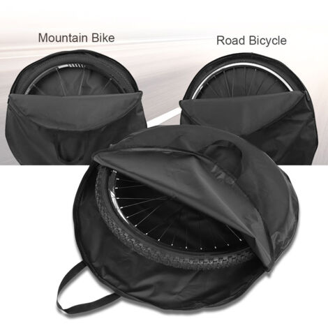 Sacoche de transport pour roues de vélo DUUTI, compatible VTT et vélo de route (roues 27,5 pouces)