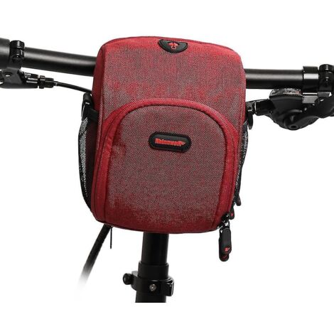 Sacoche de vélo étanche pour guidon, compatible avec tous types de vélos, avec bandoulière amovible et housse de pluie, idéale pour le cyclisme en extérieur.-AquaForge