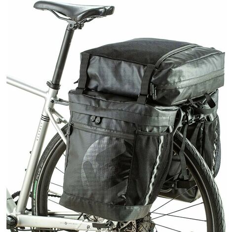 Sacoche de Vélo Porte-Bagages 3 en 1 Sac de Roue Arrière 50L Étanche Grande Capacité Sacoche de Cadre Polyvalente pour Vélo/Moto