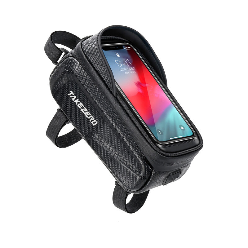 Treetalk - Sacoche de vélo Support de téléphone de vélo étanche, 3D Eva Support de téléphone de vélo Accessoires de vélo Écran tactile tpu sensible
