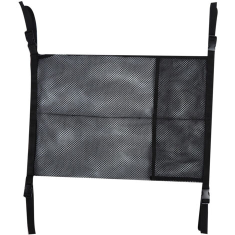 Sacoche Filet Nylon Noir pour Bouteille d'Oxygène Double Portable 64x46cm, Accrochage Fauteuil Roulant