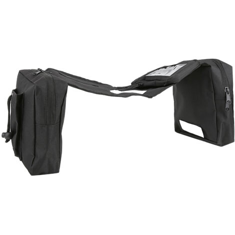 Sacoche latérale moto, bagagerie pour quad et motoneige, rangement étanche accessoire moto.