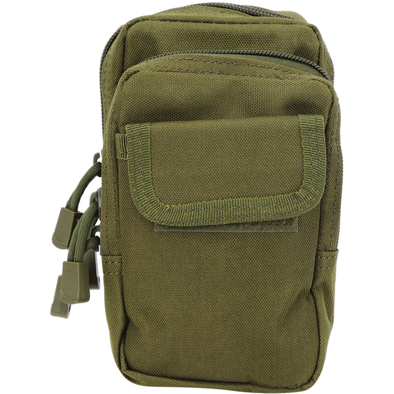 Sacoche Militaire Extérieure Mini pour Téléphone, Accessoire Sac à Dos Sport Nylon Vert Armée