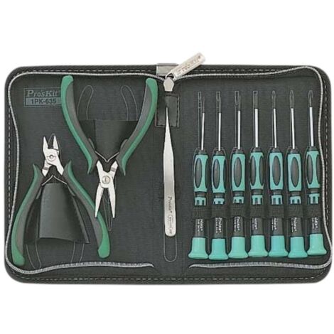 SACOCHE OUTILLAGE 10 PIECES POUR OUTILLAGES PROSKIT - PK-2076B