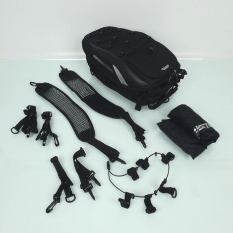 Sacoche selle passager bagagerie souple Bagster Spider 23L noir