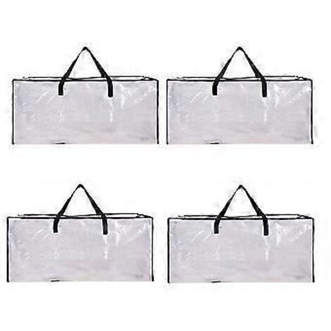 Sacoche surdimensionnée pour téléphone portable avec fermeture éclair et poignée, sac de rangement robuste, boîte de déménagement, sac de rangement idéal pour les dortoirs