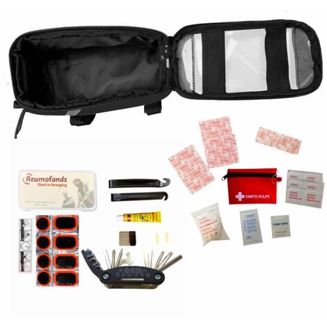 Sacoche vélo/vtt pour téléphone avec kit de secours