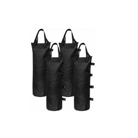 Sacos de arena y pesas para las piernas para tiendas de campaña emergentes, parasol negro