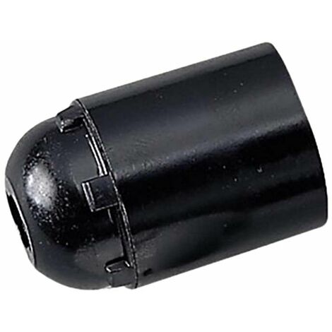 Sac.portalampada e27 liscio nero