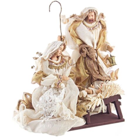 Sacra Famiglia Decorativa Fastosa Colore Champagne