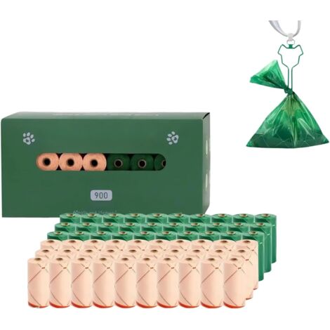 Sacs À Crotte De Chien En Rouleaux 60 Rouleaux Support