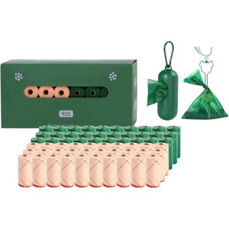 Sacs À Crotte De Chien En Rouleaux - 60 Rouleaux Support Étanche Avec