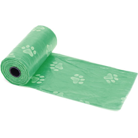 Sacs à déjections canines - Rouleau étanche et résistant, distributeur pratique pour déchets verts