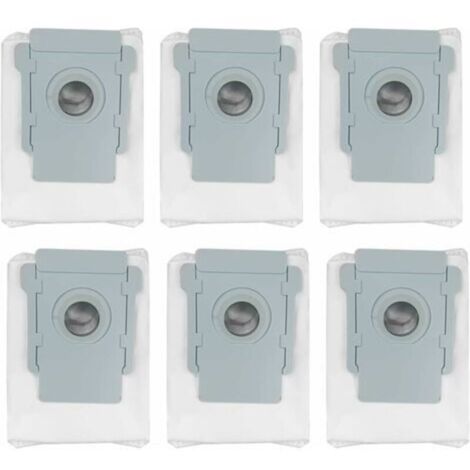 Sacs à poussière compatibles iRobot Roomba i3/i4/i7/J7/S9 + Clean Base – Lot de 6, pour vidange automatique de la saleté