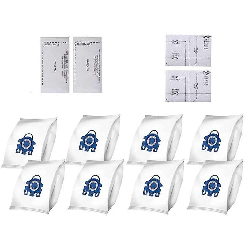 Sacs à poussière pour aspirateur Miele Gn Airclean, efficacité 3d, 10 pièces