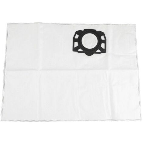 Sacs à poussière/sacs poubelle/sacs à poussière à filtre haute efficacité (paquet de 5) pour aspirateurs Karcher WD2 Plus / WD3 / SE4002, adaptés à un usage domestique.