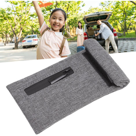 Sacs antiodeurs mini avec fermeture zippée - Conteneur étanche pour rangement voyage - Sac pouches hermétique, Oxford, 15.24x7.8cm, PU, noir, 1 unité