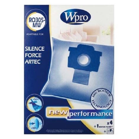 Sacs aspirateur 4 sacs + 1fm compatible silence force pour Aspirateur WHIRLPOOL
            481281719426