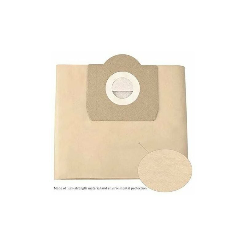 Sacs Aspirateur pour Karcher 6.959-130.0 WD3 WD3P MV3 Sacs Filtrants en Papier de Rechange pour Aspirateur Wet & Dry, Sac pour Karcher Premium