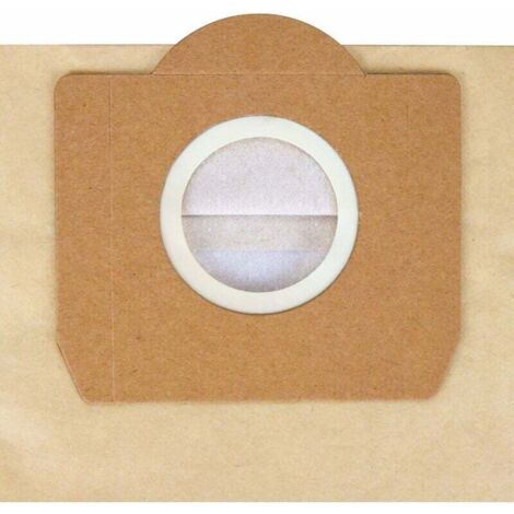 Sacs Aspirateur pour Karcher WD3, WD3P, MV3 - 5 Lots de Sacs Filtrants en Papier de Rechange pour Aspirateur Wet & Dry - Pièces Détachées et Accessoires pour Karcher WD3 Premium.--