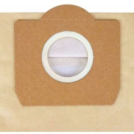 Sacs Aspirateur pour Karcher WD3, WD3P, MV3 - 5 Lots de Sacs Filtrants en Papier de Rechange pour Aspirateur Wet & Dry - Pièces Détachées et Accessoires pour Karcher WD3 Premium.--TRIMEC