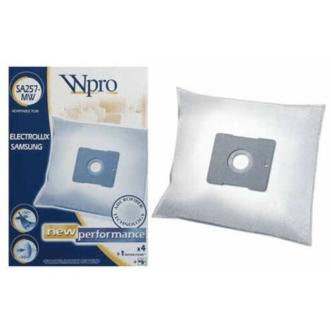 SACS ASPIRATEUR (X4) MICROFIBRE SAMSUNG POUR PETIT ELECTROMENAGER WHIRLPOOL - 481281718604