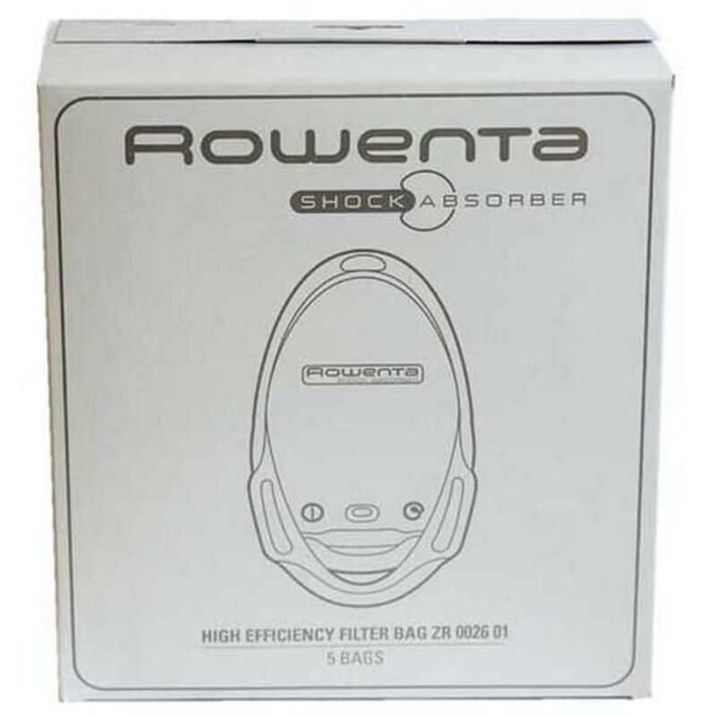 Sacs aspirateur zr002601 par 5 pour Aspirateur Rowenta