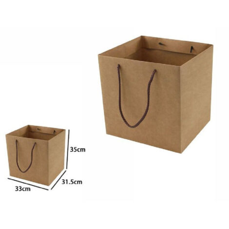 Sacs-cadeaux Marron 33 X 31,5 X 35 Cm Avec Manches En Corde 69252