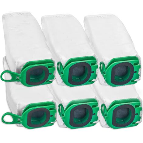 Sacs d'Aspirateur pour Sac À Poussière de Rechange pour Kobold VB100 Aspirateur VK135/VK140/VK200 6pcs