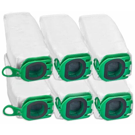 Sacs d'Aspirateur pour Sac À Poussière de Rechange pour Kobold VB100 Aspirateur VK135/VK140/VK200 6pcs